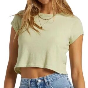 NWT Billabong Daily Tee in Light Avocado
